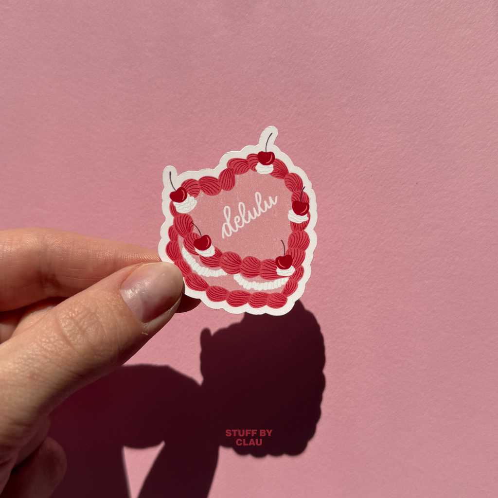 Delulu Cake - Sticker