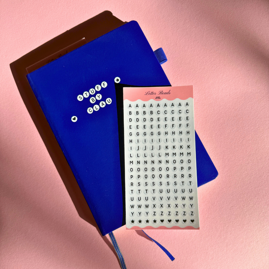 Letter Bead Sticker Sheet