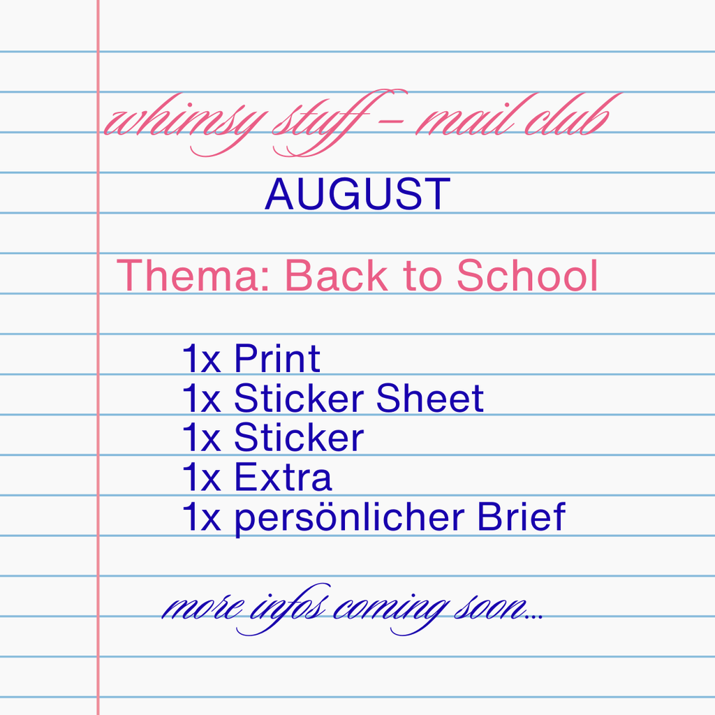 Whimsy Stuff – Mail Club - Snail Mail