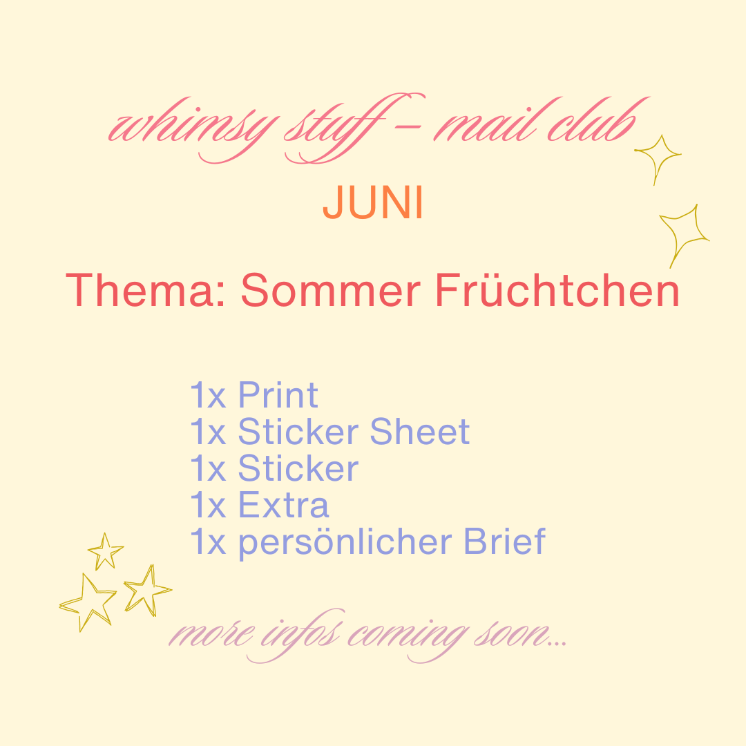 Whimsy Stuff – Mail Club - Snail Mail