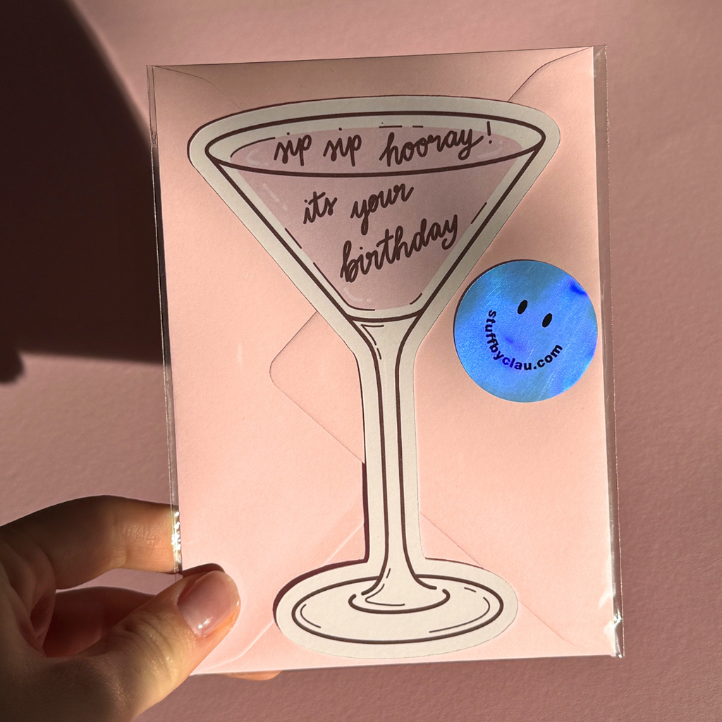 Sip Sip Hooray - Postkarte