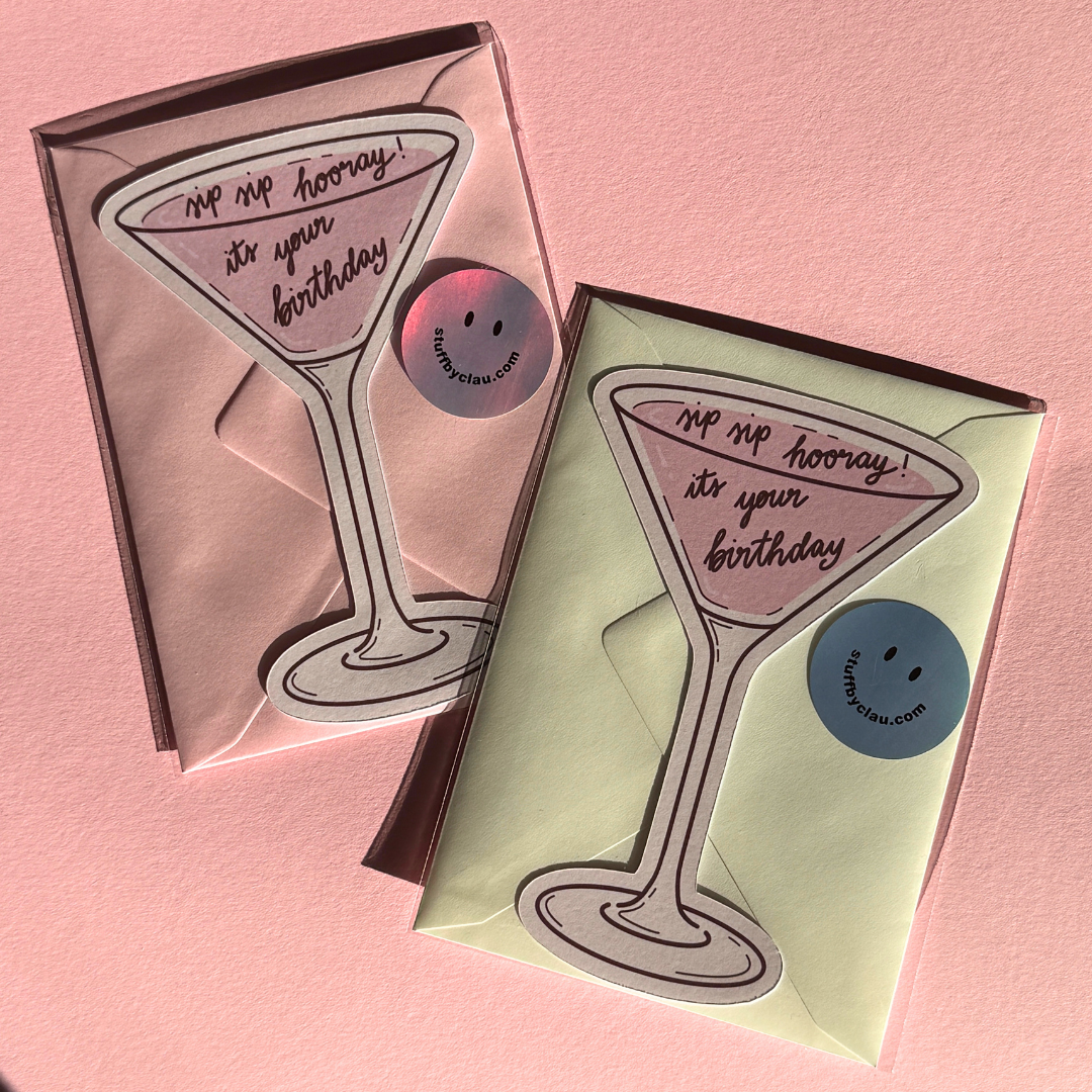 Sip Sip Hooray - Postkarte