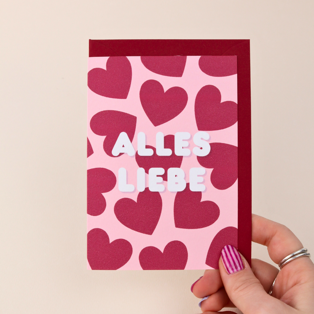Alles Liebe - Karte