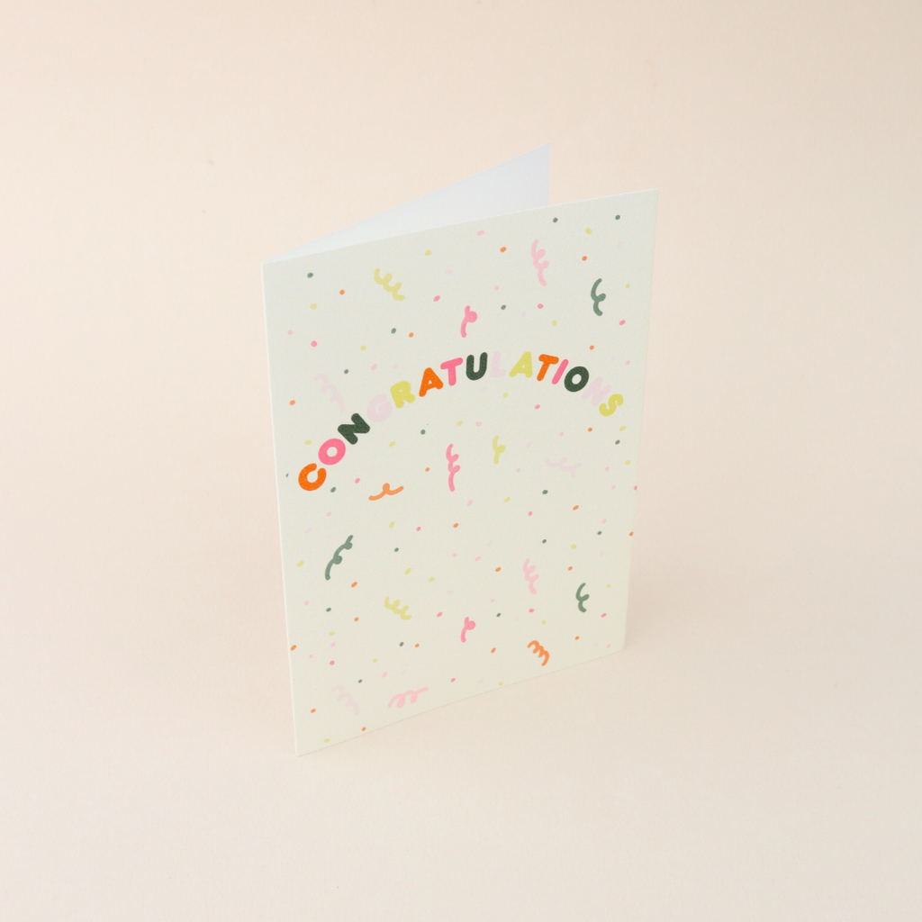 Congratulations - Konfetti - Karte