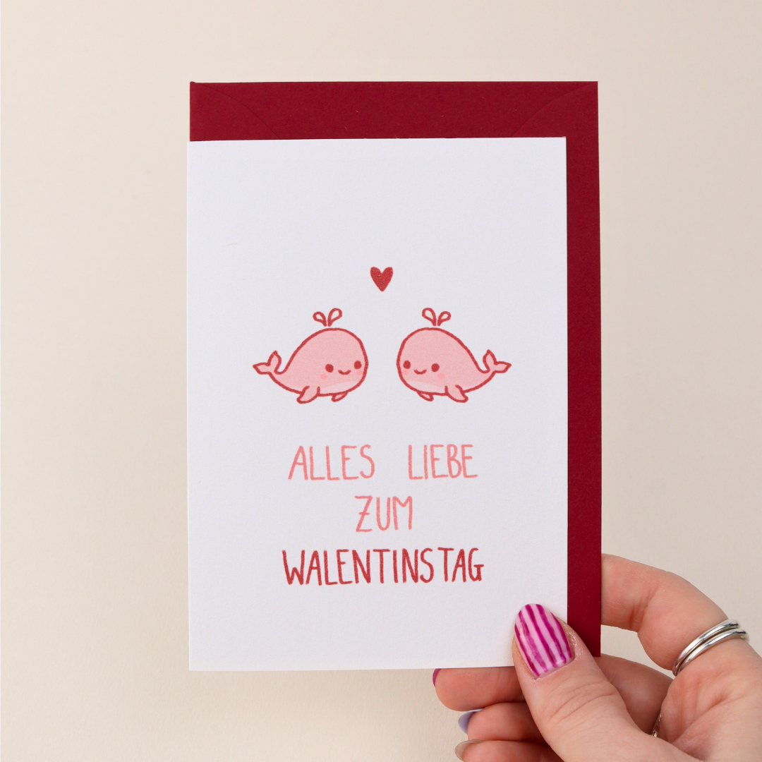 Alles Liebe zum Walentinstag - Karte